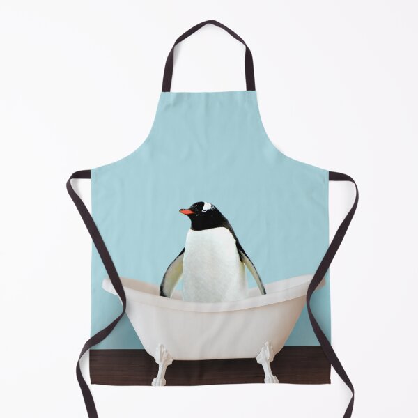 Item preview, Playing penguin in bathtub designed and sold by ESCAPZ.