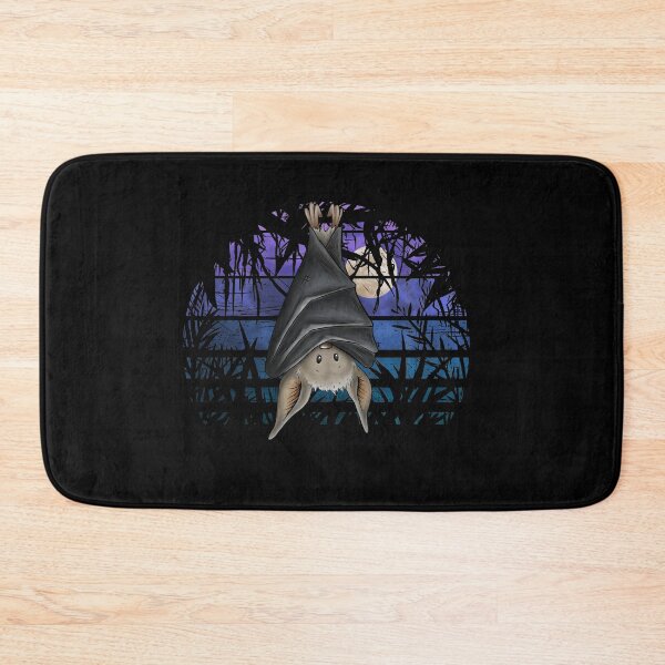 Item preview, Casual Gothic Wicca Bat in Dark Blue Full Moon Night designed and sold by Skizzenmonster.