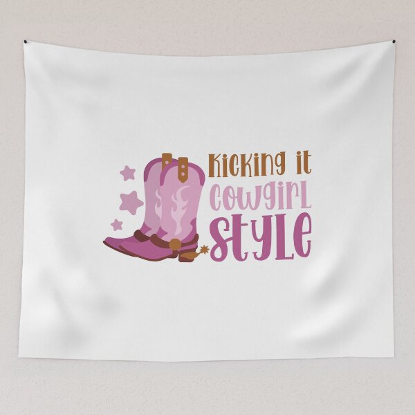 Item preview, Kicking It Cowgirl Style | Cowgirl Hat | Funny Cowgirl  designed and sold by simplife-art.