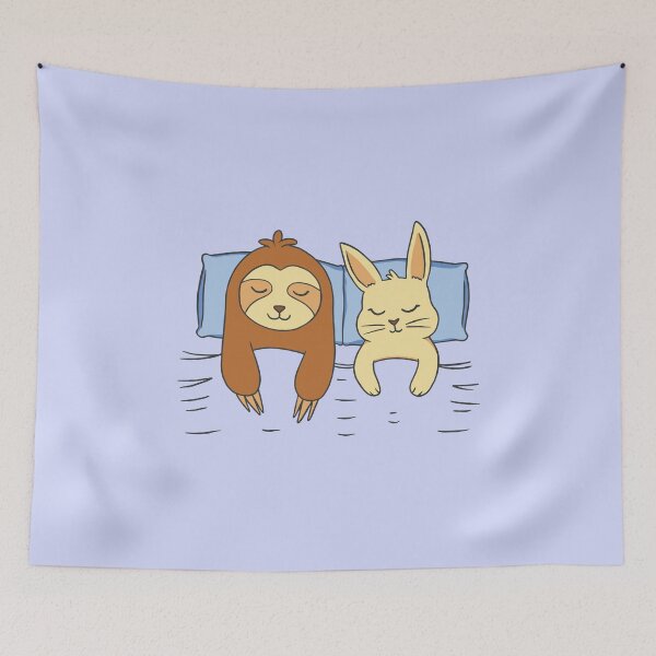 Item preview, Sloth bunny sleeping designed and sold by DerSenat.