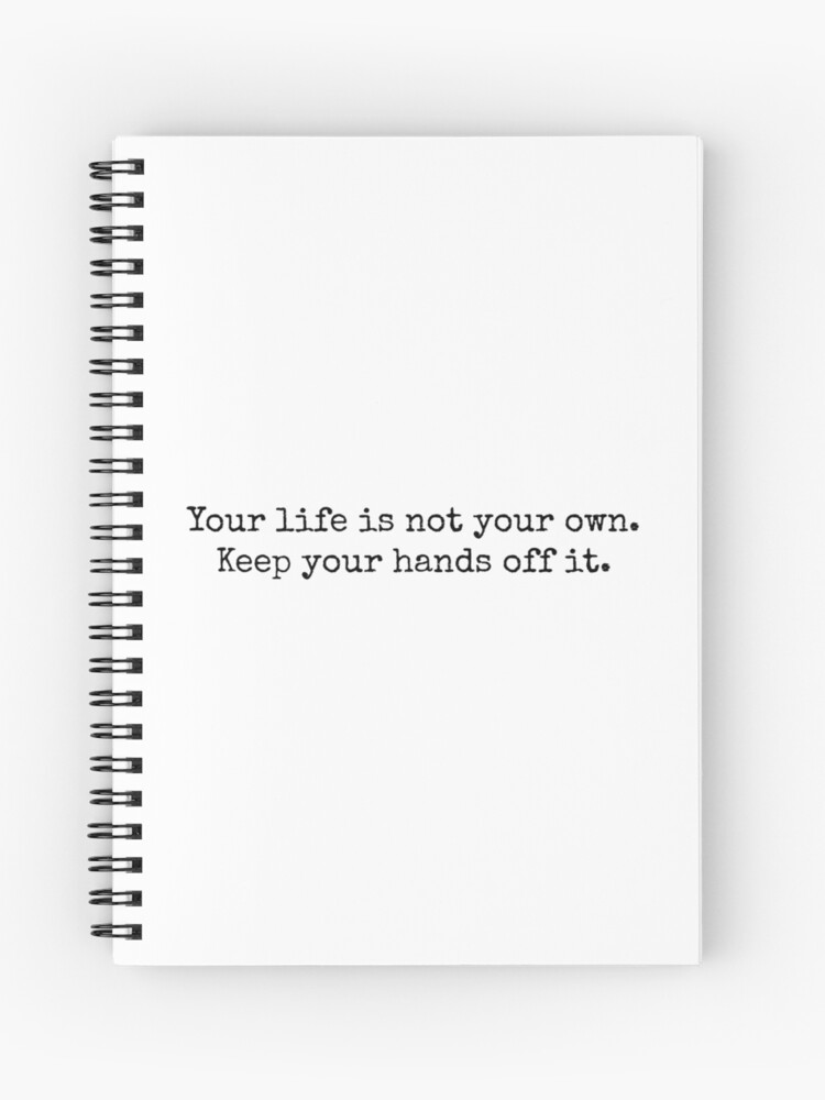 Sherlock Life Quote Spiral Notebook By Mysticalcrazy Redbubble