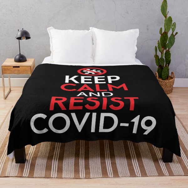 Item preview, Keep Calm And Resist Covid-19 T-Shirt designed and sold by iconra.
