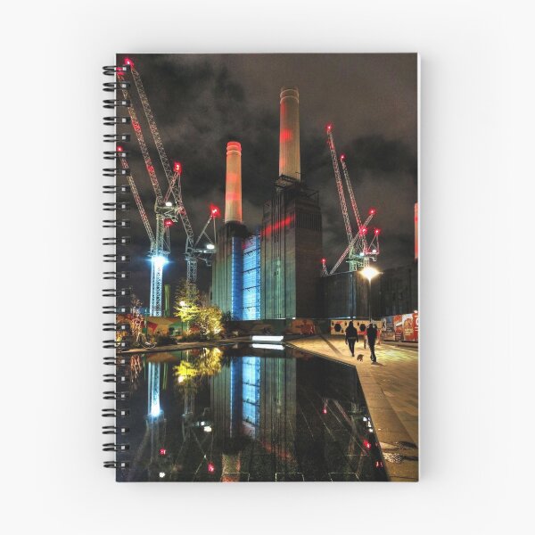 Item preview, Battersea Power Station, lights, cranes & reflections designed and sold by fasteddie42.
