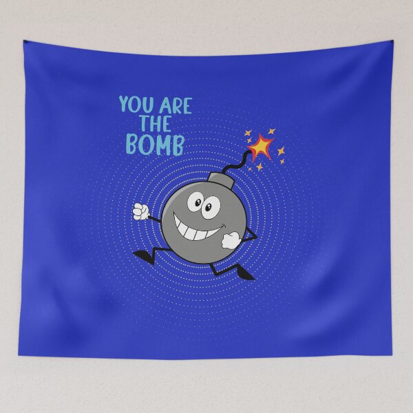 Item preview, You are the bomb funny design with a bomb and blue background designed and sold by Martapp.