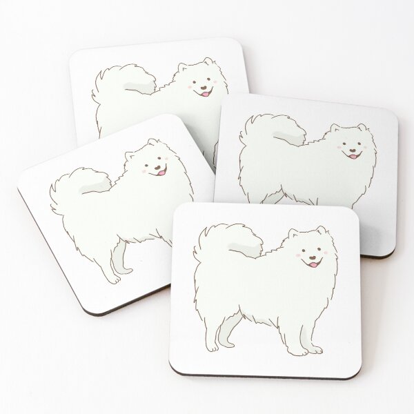 Item preview, Cute samoyed dog smiling with tongue out designed and sold by Mayarart.