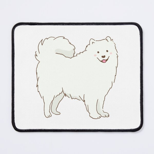 Item preview, Cute samoyed dog smiling with tongue out designed and sold by Mayarart.