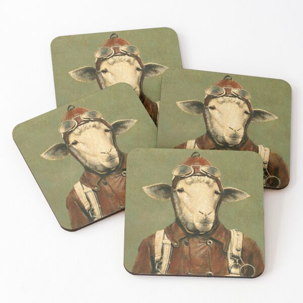 Item preview, Vintage Aviator Sheep designed and sold by mictomart.