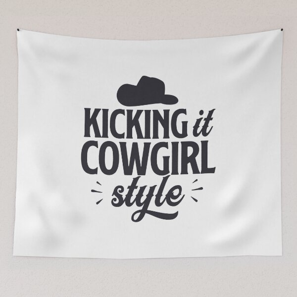 Item preview, Kicking It Cowgirl Style | Cowgirl Hat | Funny Cowgirl  designed and sold by simplife-art.