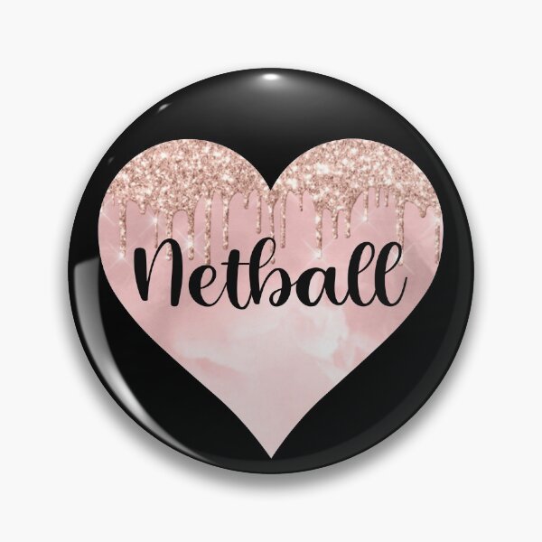 Item preview, Netball girl gifts glitter heart designed and sold by chrlalexandru.
