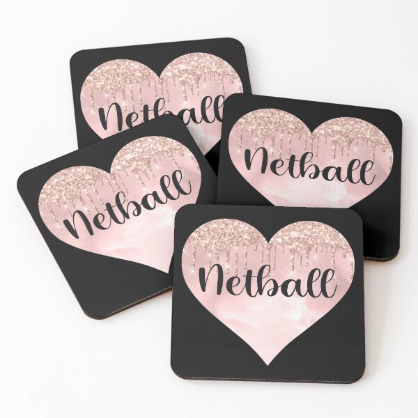 Item preview, Netball girl gifts glitter heart designed and sold by chrlalexandru.