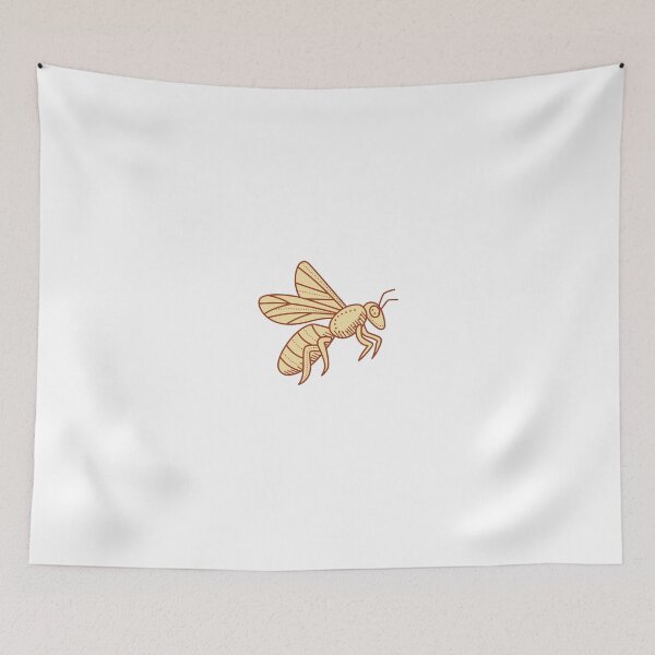 Item preview, Bee Flying Mono Line designed and sold by patrimonio.