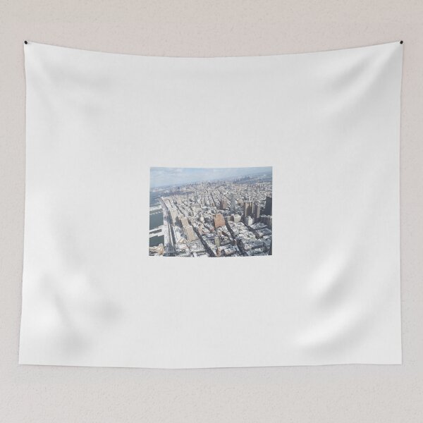 Item preview, Aerial View, Snow View, Lower Manhattan, New York City designed and sold by lenspiro.