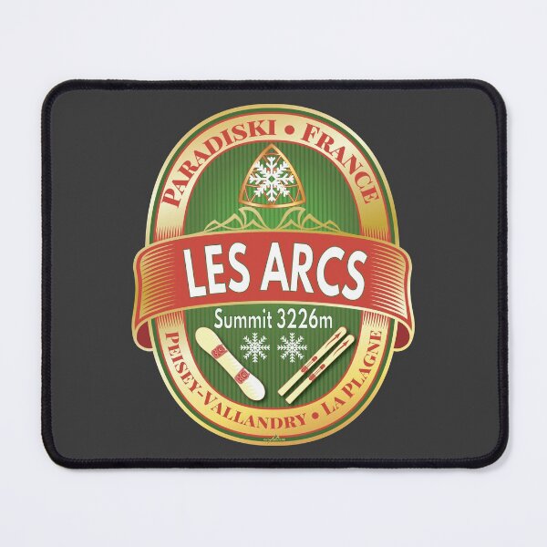 Item preview, Les Arcs Ski France Skiing Alps Sticker T-Shirt 03 designed and sold by OuterShellUK.