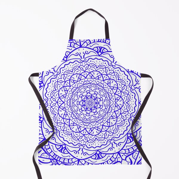 Item preview, Ink Blue Vibrant Mandala designed and sold by Carbonbubble.