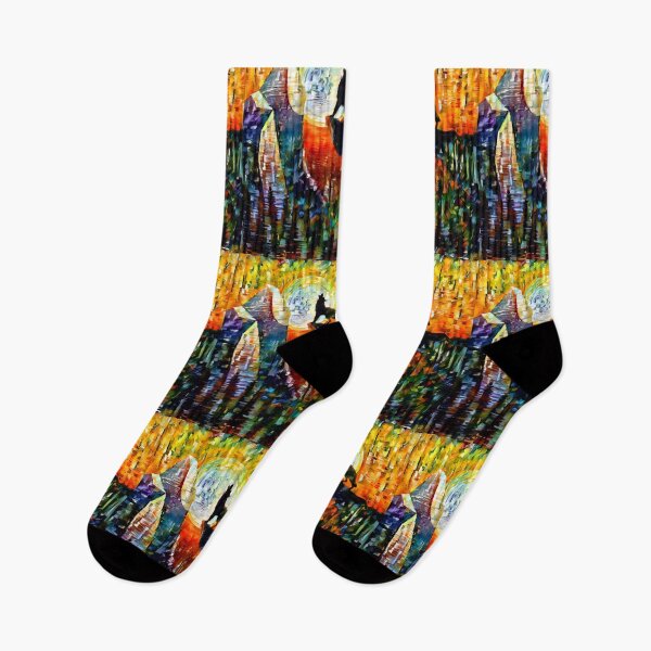 Item preview, AI Generated Style Transfer Art, Wolf Howling at Glass Moon designed and sold by ACC .