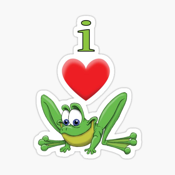Item preview, I Heart Frogs designed and sold by wickedcartoons.