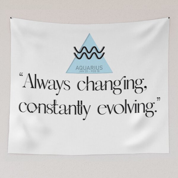 Item preview, ZODIAC SIGN HOROSCOPE AQUARIUS MOTTO designed and sold by kevinkreativity.