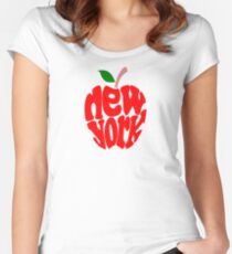 Big Apple New York Women's Fitted Scoop T-Shirt