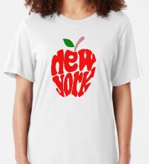 Großer Apfel New York Slim Fit T-Shirt