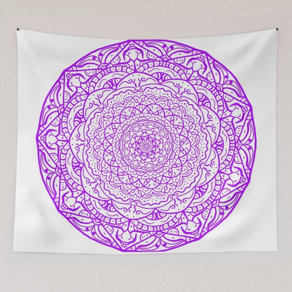 Item preview, Violet Vibrant Mandala designed and sold by Carbonbubble.