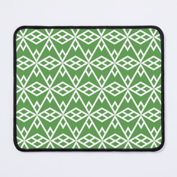 Artikelvorschau, Green and White Geometric Diamond Pattern Pairs DE 2022 Trending Color Golf Course DE5601 entworfen und verkauft von ColorOfTheYears.