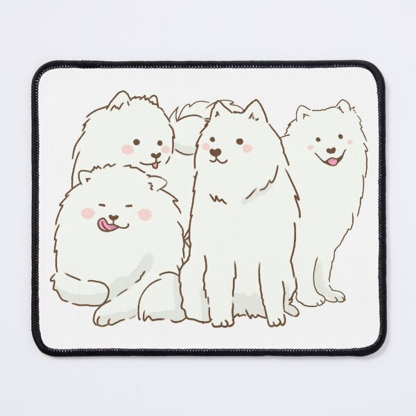 Item preview, Cute samoyed dogs smiling with tongue out designed and sold by Mayarart.