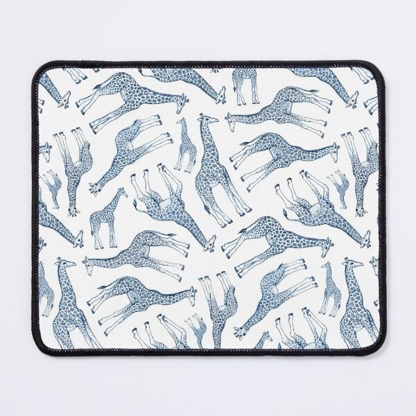 Item preview, Navy Blue Giraffes on White designed and sold by micklyn.