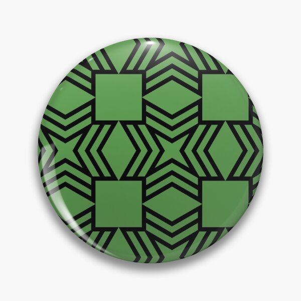 Artikelvorschau, Black and Green Geometric Star Square Pattern Pairs DE 2022 Trending Color Golf Course DE5601 entworfen und verkauft von ColorOfTheYears.