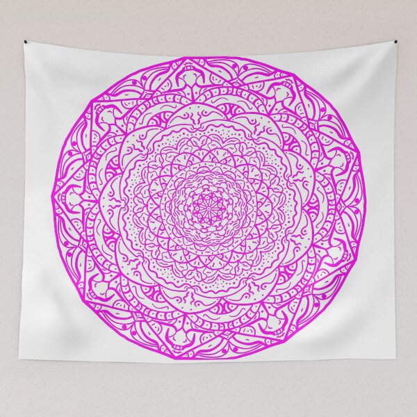 Item preview, Pink Vibrant Mandala designed and sold by Carbonbubble.