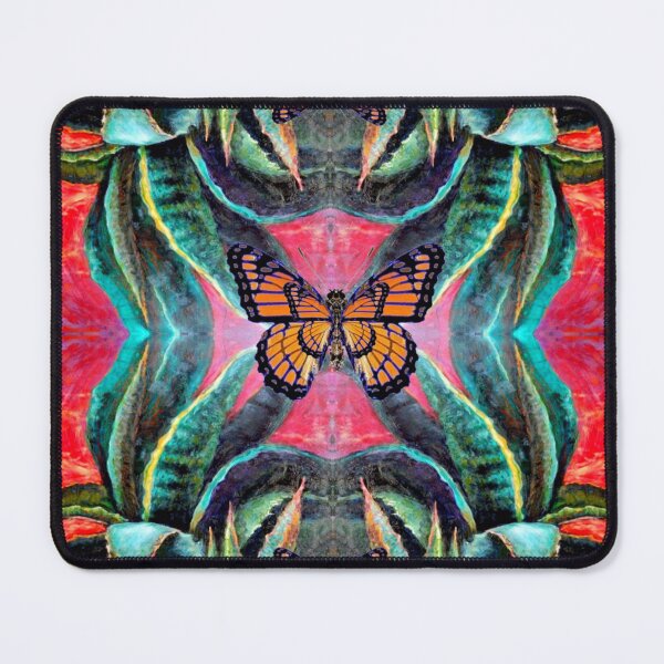 Item preview, MONARCH BUTTERFLY GREEN AGAVE WESTERN CACTI ART designed and sold by sharlesart.