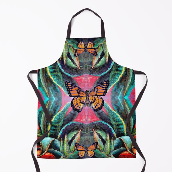 Item preview,   MONARCH BUTTERFLY GREEN AGAVE WESTERN CACTI ART   designed and sold by sharlesart.