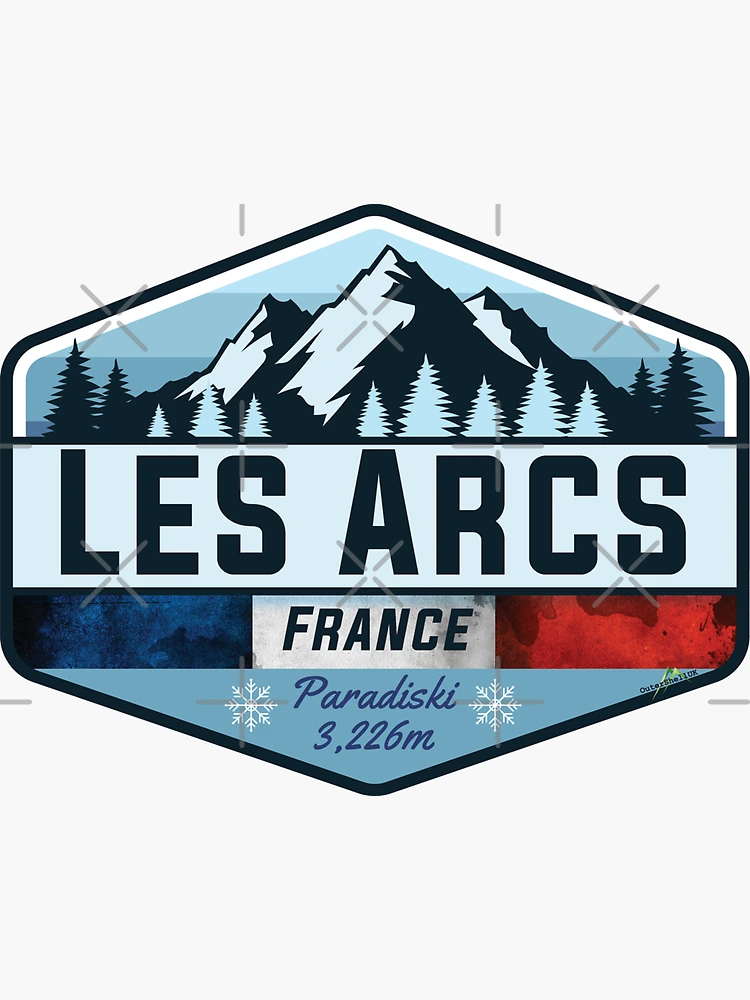 2 X 10cm Meribel France Vinyl Stickers - Travel Sticker Laptop Luggage #23913 (10cm Tall