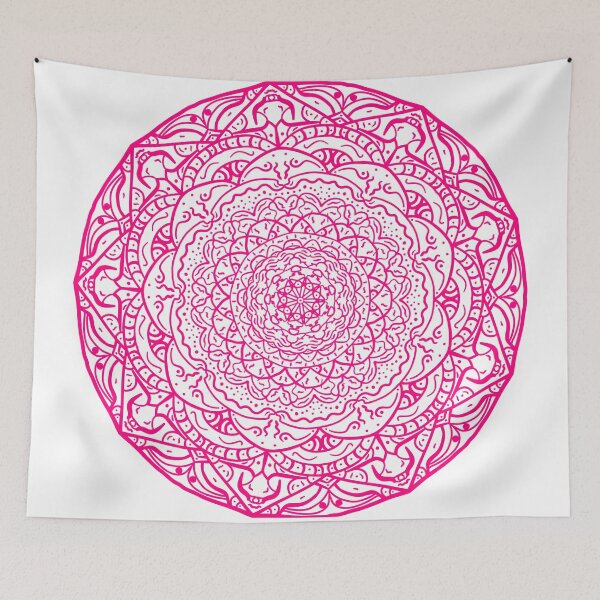 Item preview, Hot Pink Vibrant Mandala designed and sold by Carbonbubble.