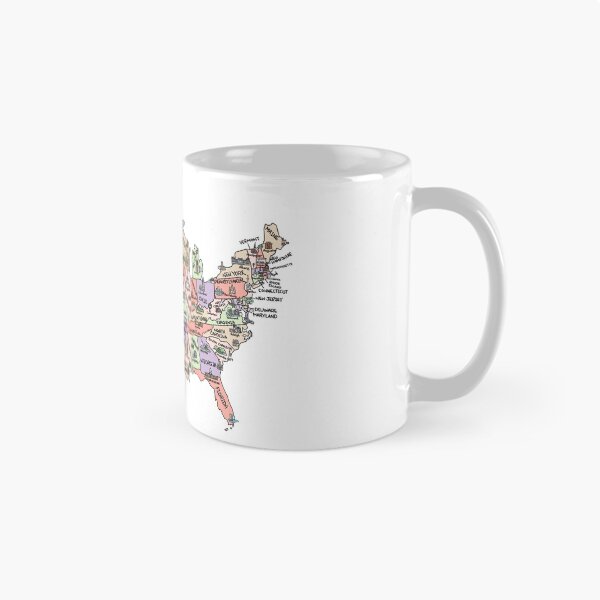 Item preview, Colorful Map of the USA designed and sold by Sheridan T.