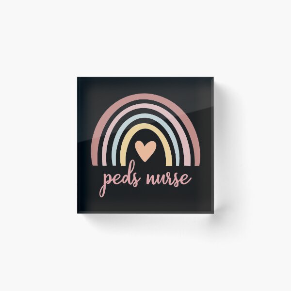 Item preview, Peds Nurse I - Boho Rainbow designed and sold by Lemon Pepper.