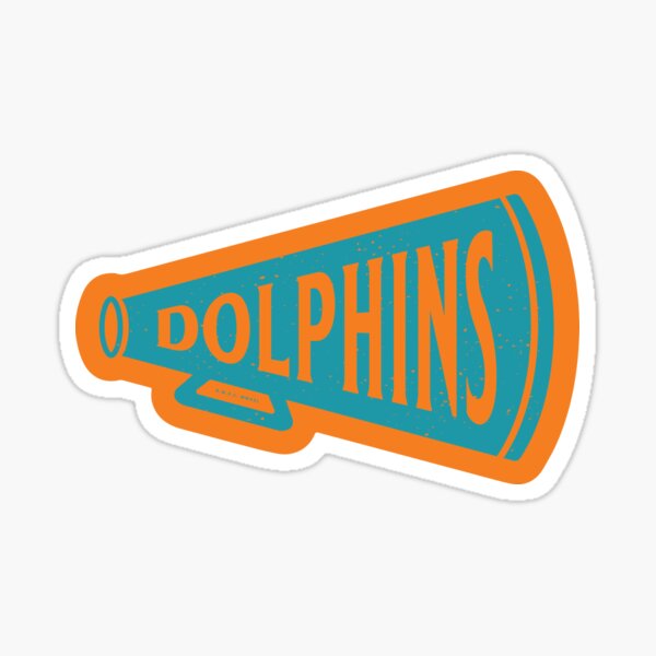 Miami Dolphins  Sticker for Sale by DeeJaysDesigns