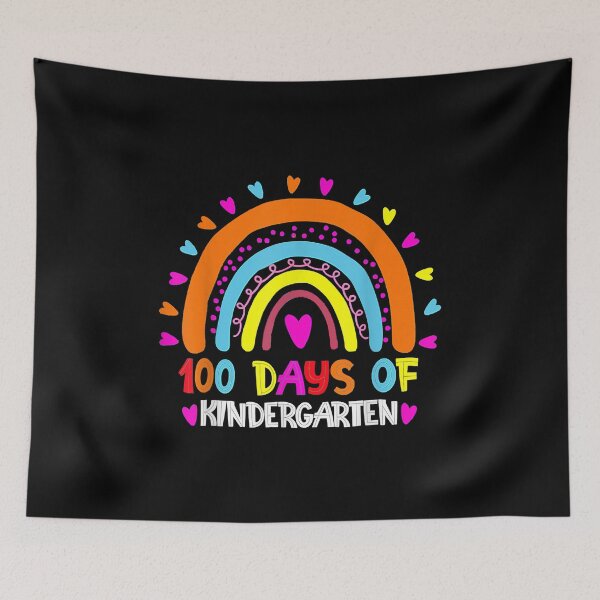 Item preview, 100 Days Of Kindergarten School Teacher Smarter Rainbow designed and sold by NevaehRey.