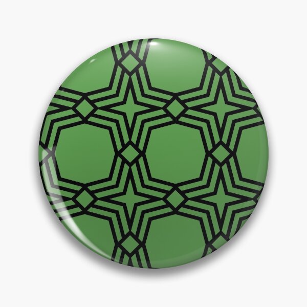 Artikelvorschau, Black and Green Geometric Shape Pattern Pairs DE 2022 Trending Color Golf Course DE5601 entworfen und verkauft von ColorOfTheYears.