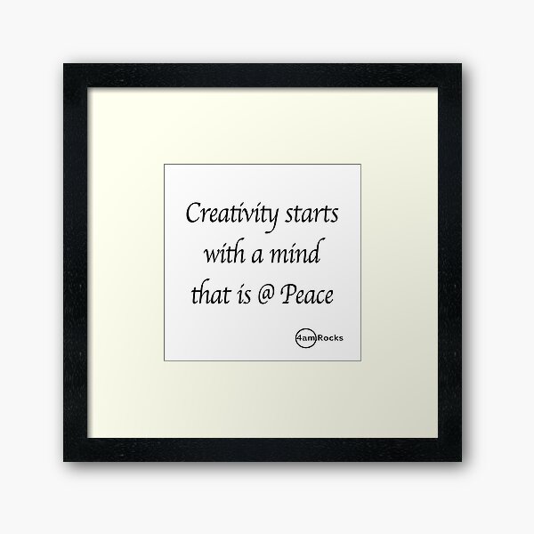 Item preview, 4am.Rocks - Creativity starts with a mind that is @ Peace designed and sold by BradleyDCamp.