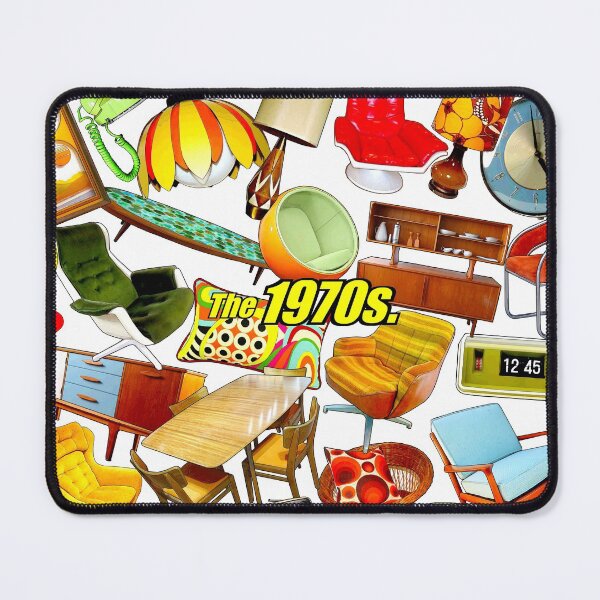 Item preview, 70S FURNITURE ON WHITE designed and sold by ICONIC-SONIC Shop.