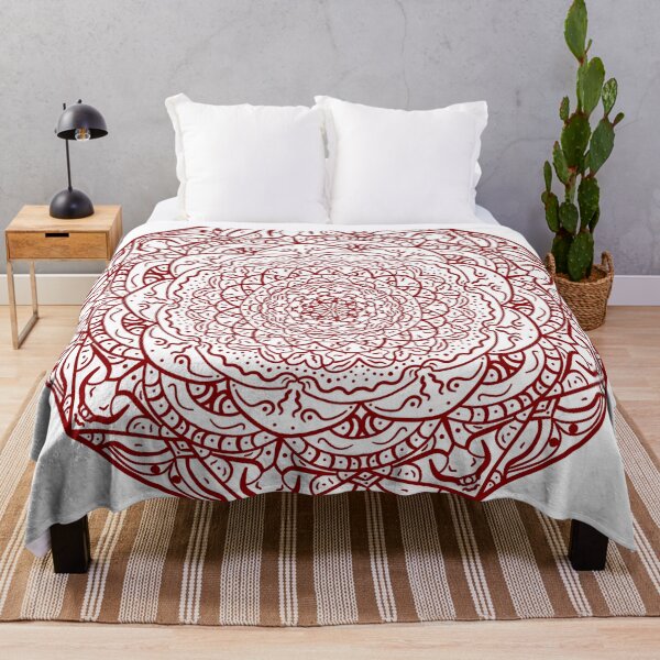Item preview, Maroon Vibrant Mandala designed and sold by Carbonbubble.