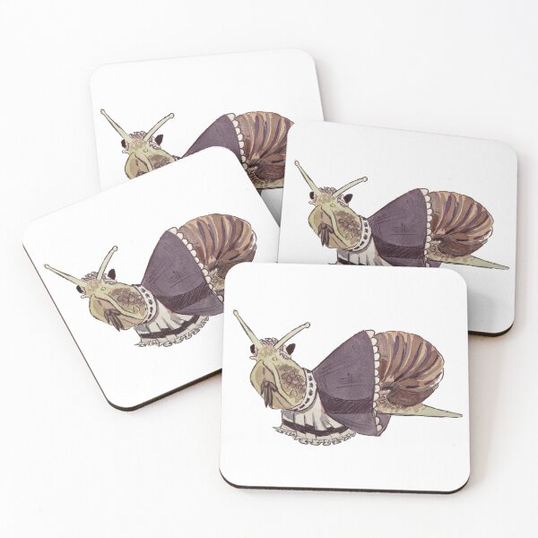 Item preview, Snaid Snail in Maid Outfit funny Watercolour Painting designed and sold by Kewy.