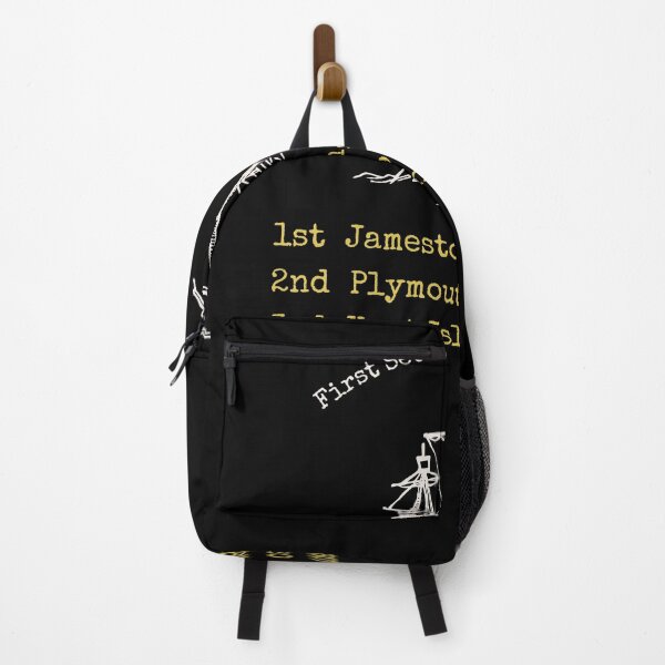 Item preview, First Settlements in the USA: 1st Jamestown, Virginia - 1607; 2nd Plymouth, Massachusetts - 1620; 3rd Kent Island, Maryland - 1631 with a ship. designed and sold by Kent-Islander.