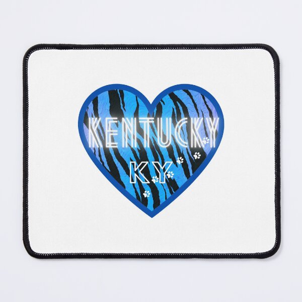 Item preview, Animal Print Blue Heart, Kentucky with Paw Prints designed and sold by OByD.