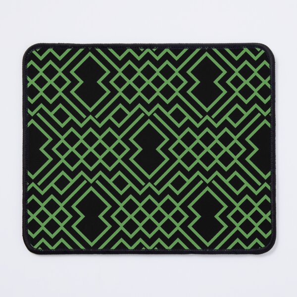 Artikelvorschau, Black and Green Modern Geometric Shape Pattern Pairs DE 2022 Trending Color Golf Course DE5601 entworfen und verkauft von ColorOfTheYears.
