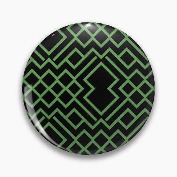Item preview, Black and Green Modern Geometric Shape Pattern Pairs DE 2022 Trending Color Golf Course DE5601 designed and sold by ColorOfTheYears.