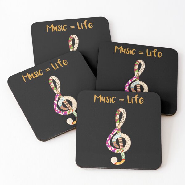 Item preview, Music Equals Life Treble Clef  Music Lovers And Artists designed and sold by ryanbrian.