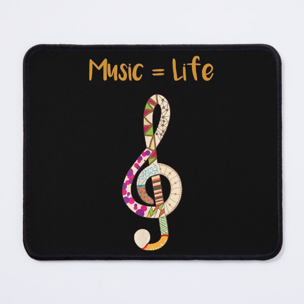 Item preview, Music Equals Life Treble Clef  Music Lovers And Artists designed and sold by ryanbrian.