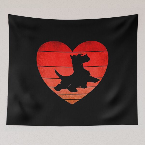Item preview, Scottie Valentine, Vintage Heart Sunset  designed and sold by ACC .