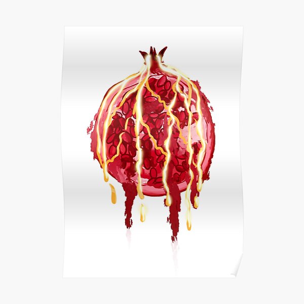 "pomegranate From Lore Olympus" Poster For Sale By Liznebula | Redbubble